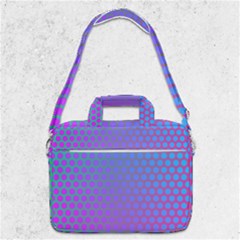 Hex Circle Points Vaporwave One Macbook Pro Shoulder Laptop Bag  by WetdryvacsLair