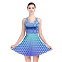 Hex Circle Points Vaporwave Three Reversible Skater Dress View1