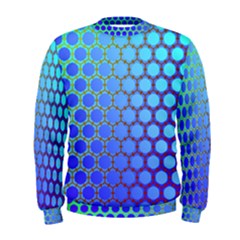 Hex Circle Points Vaporwave Three Men s Sweatshirt by WetdryvacsLair