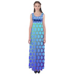 Hex Circle Points Vaporwave Three Empire Waist Maxi Dress by WetdryvacsLair