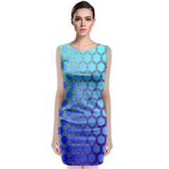 Hex Circle Points Vaporwave Three Classic Sleeveless Midi Dress by WetdryvacsLair