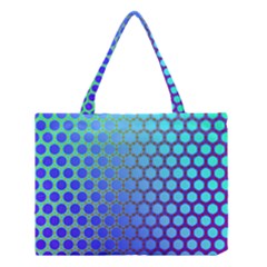 Hex Circle Points Vaporwave Three Medium Tote Bag by WetdryvacsLair