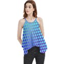 Hex Circle Points Vaporwave Three Flowy Camisole Tank Top View1