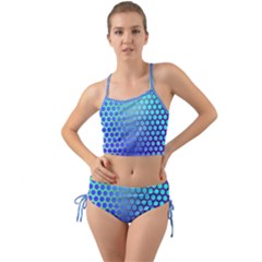 Hex Circle Points Vaporwave Three Mini Tank Bikini Set by WetdryvacsLair