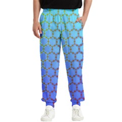 Hex Circle Points Vaporwave Three Men s Elastic Waist Pants by WetdryvacsLair