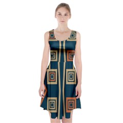 Abstract Pattern Geometric Backgrounds   Racerback Midi Dress by Eskimos