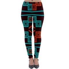 Abstract Pattern Geometric Backgrounds   Lightweight Velour Leggings by Eskimos