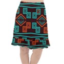 Abstract pattern geometric backgrounds   Fishtail Chiffon Skirt View1