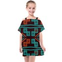 Abstract pattern geometric backgrounds   Kids  One Piece Chiffon Dress View1