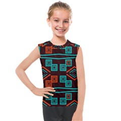 Abstract Pattern Geometric Backgrounds   Kids  Mesh Tank Top by Eskimos