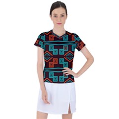 Abstract Pattern Geometric Backgrounds   Women s Sports Top