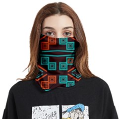 Abstract Pattern Geometric Backgrounds   Face Covering Bandana (two Sides) by Eskimos