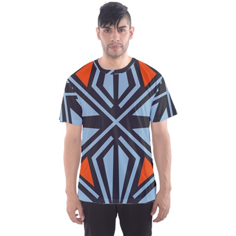 Abstract Geometric Design    Men s Sport Mesh Tee by Eskimos