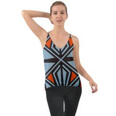 Abstract Geometric Design    Chiffon Cami by Eskimos