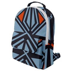 Abstract Geometric Design    Flap Pocket Backpack (small) by Eskimos