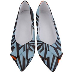 Abstract Geometric Design    Women s Bow Heels by Eskimos