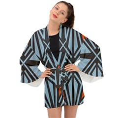 Abstract Geometric Design    Long Sleeve Kimono by Eskimos