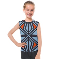 Abstract Geometric Design    Kids  Mesh Tank Top by Eskimos