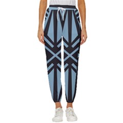 Abstract Geometric Design    Cropped Drawstring Pants by Eskimos