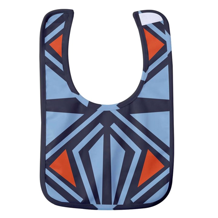 Abstract geometric design    Baby Bib