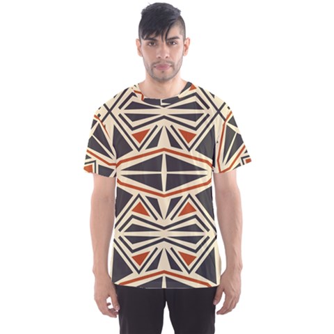 Abstract Geometric Design    Men s Sport Mesh Tee by Eskimos