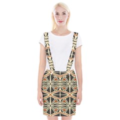 Abstract Geometric Design    Braces Suspender Skirt by Eskimos