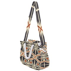 Abstract Geometric Design    Rope Handles Shoulder Strap Bag by Eskimos