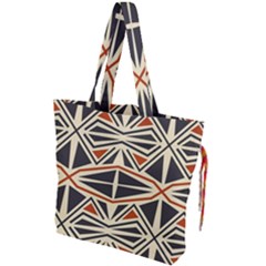 Abstract Geometric Design    Drawstring Tote Bag by Eskimos