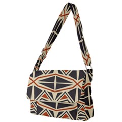 Abstract Geometric Design    Full Print Messenger Bag (s) by Eskimos