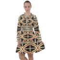 Abstract geometric design    All Frills Chiffon Dress View1