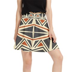 Abstract Geometric Design    Waistband Skirt by Eskimos