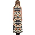 Abstract geometric design    Kids  Satin Sleeveless Maxi Dress View4