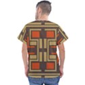 Abstract geometric design    Men s V-Neck Scrub Top View2