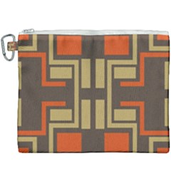 Abstract Geometric Design    Canvas Cosmetic Bag (xxxl) by Eskimos