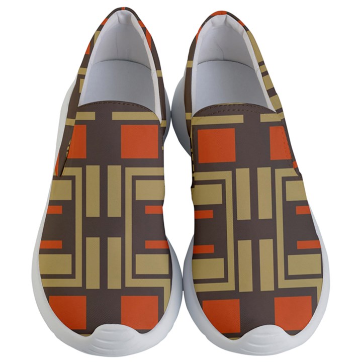 Abstract geometric design    Women s Lightweight Slip Ons