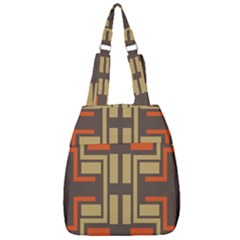 Abstract Geometric Design    Center Zip Backpack by Eskimos