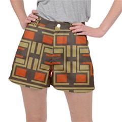 Abstract Geometric Design    Ripstop Shorts by Eskimos