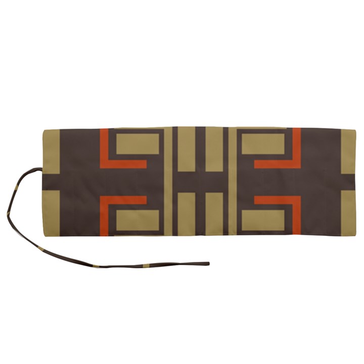 Abstract geometric design    Roll Up Canvas Pencil Holder (M)