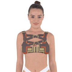 Abstract Geometric Design    Bandaged Up Bikini Top by Eskimos