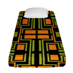 Abstract Geometric Design    Fitted Sheet (single Size) by Eskimos