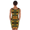 Abstract geometric design    Wrap Front Bodycon Dress View2