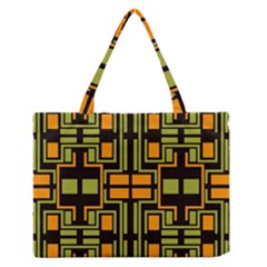 Abstract Geometric Design    Zipper Medium Tote Bag by Eskimos