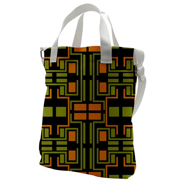 Abstract geometric design    Canvas Messenger Bag