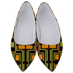 Abstract Geometric Design    Women s Low Heels by Eskimos