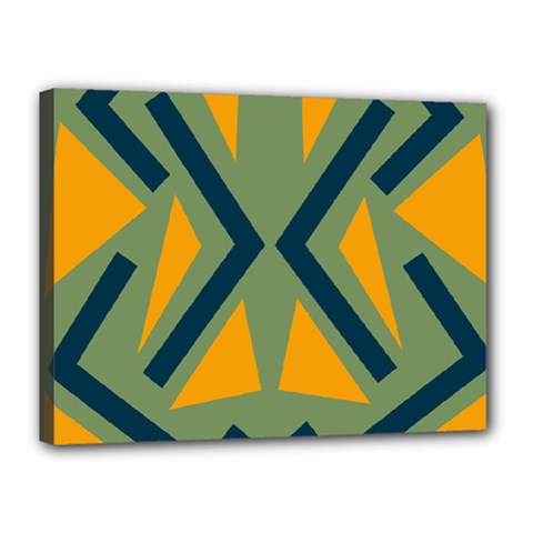 Abstract Geometric Design    Canvas 16  X 12  (stretched) by Eskimos