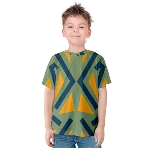 Abstract Geometric Design    Kids  Cotton Tee by Eskimos