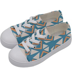 Abstract Geometric Design    Kids  Low Top Canvas Sneakers by Eskimos