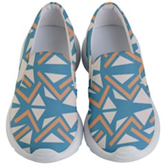 Abstract Geometric Design    Kids Lightweight Slip Ons by Eskimos