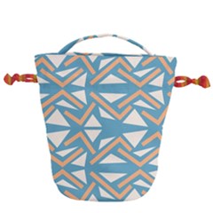 Abstract Geometric Design    Drawstring Bucket Bag by Eskimos