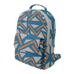 Abstract Geometric Design    Flap Pocket Backpack (large) by Eskimos